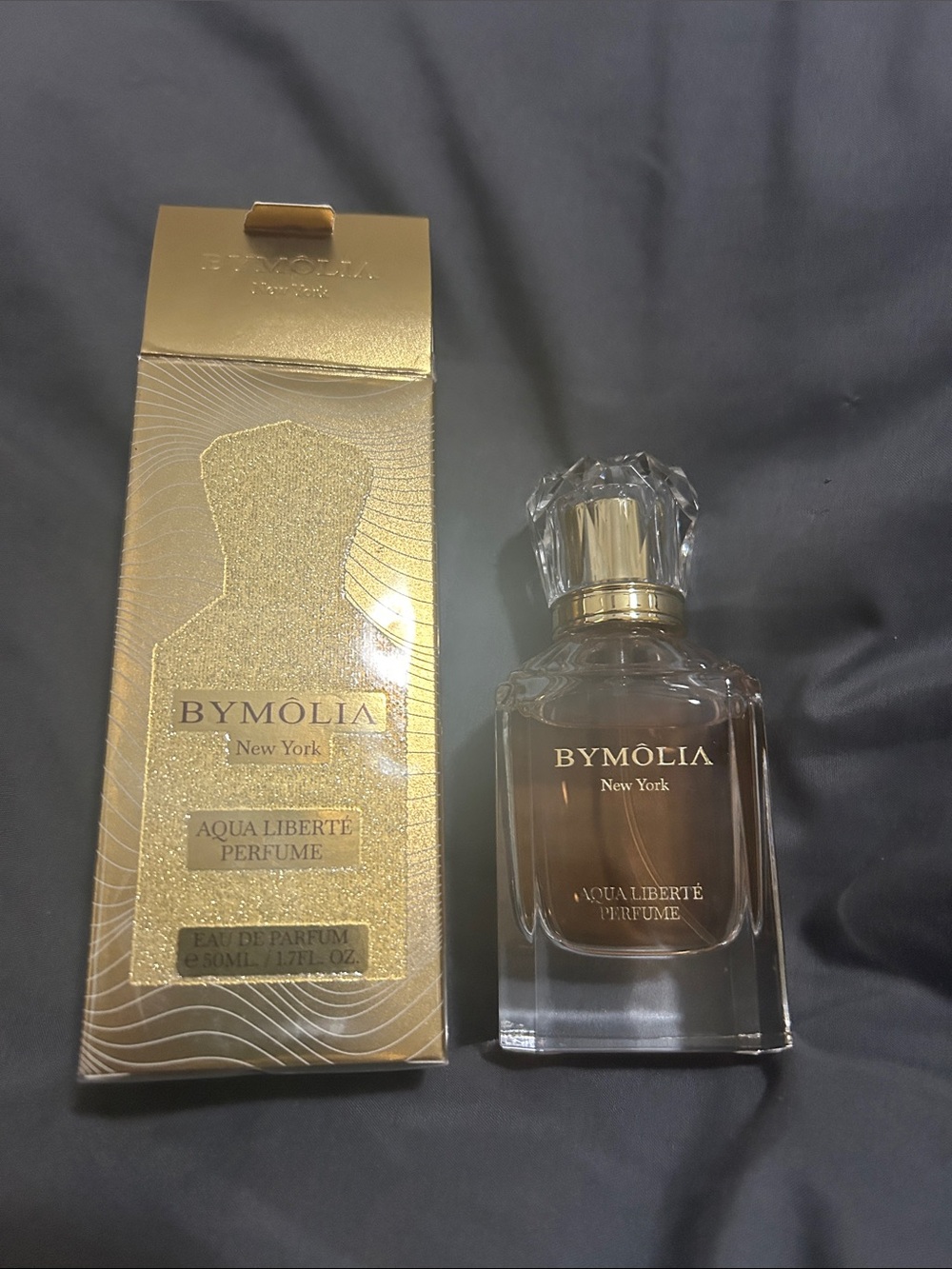 Bymolia New York Aqua Liberté Women's Perfume - Gold Bottle